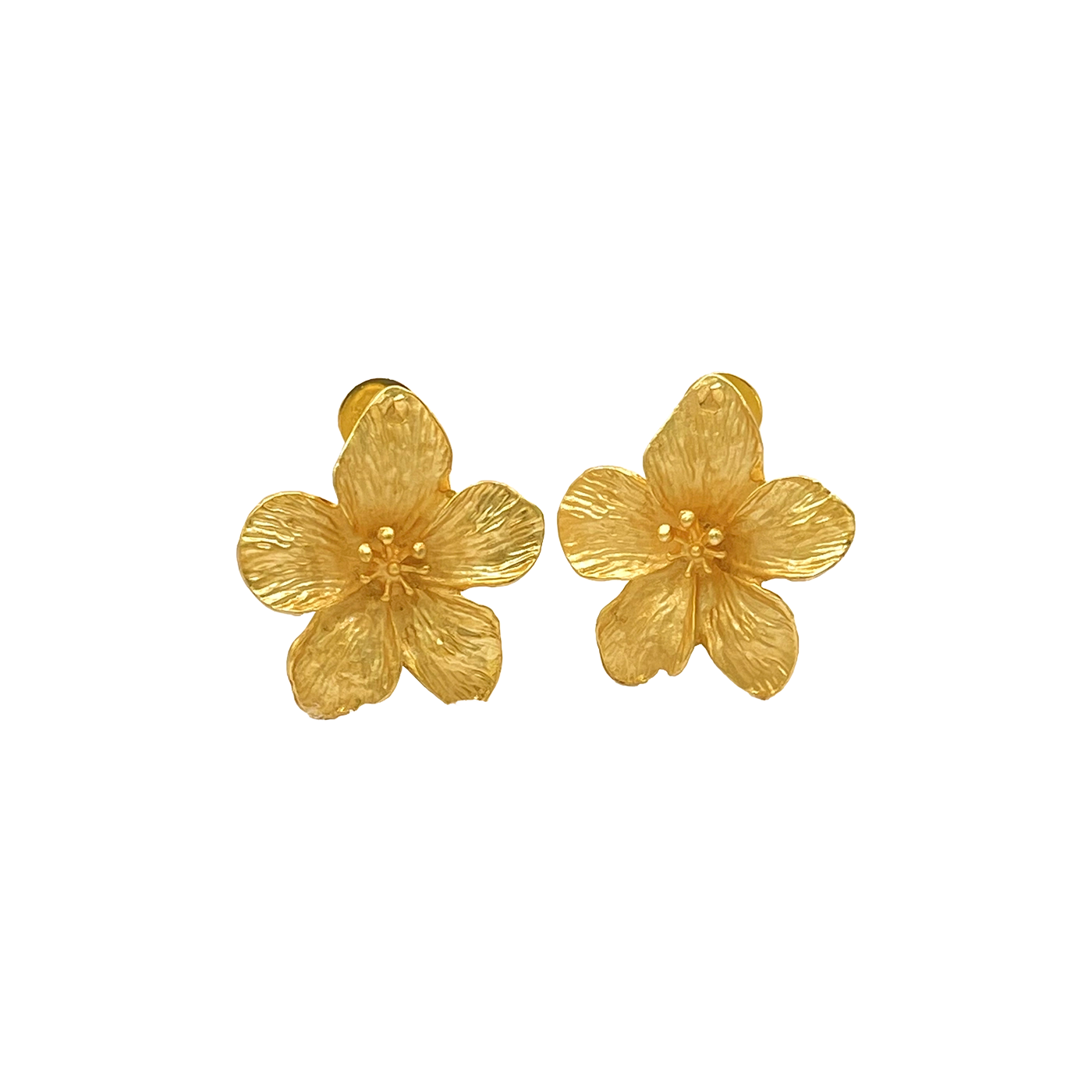 Golden Petal Stutds