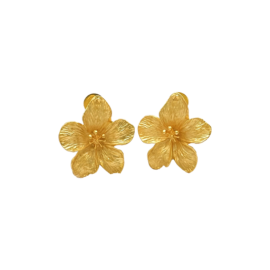 Golden Petal Stutds