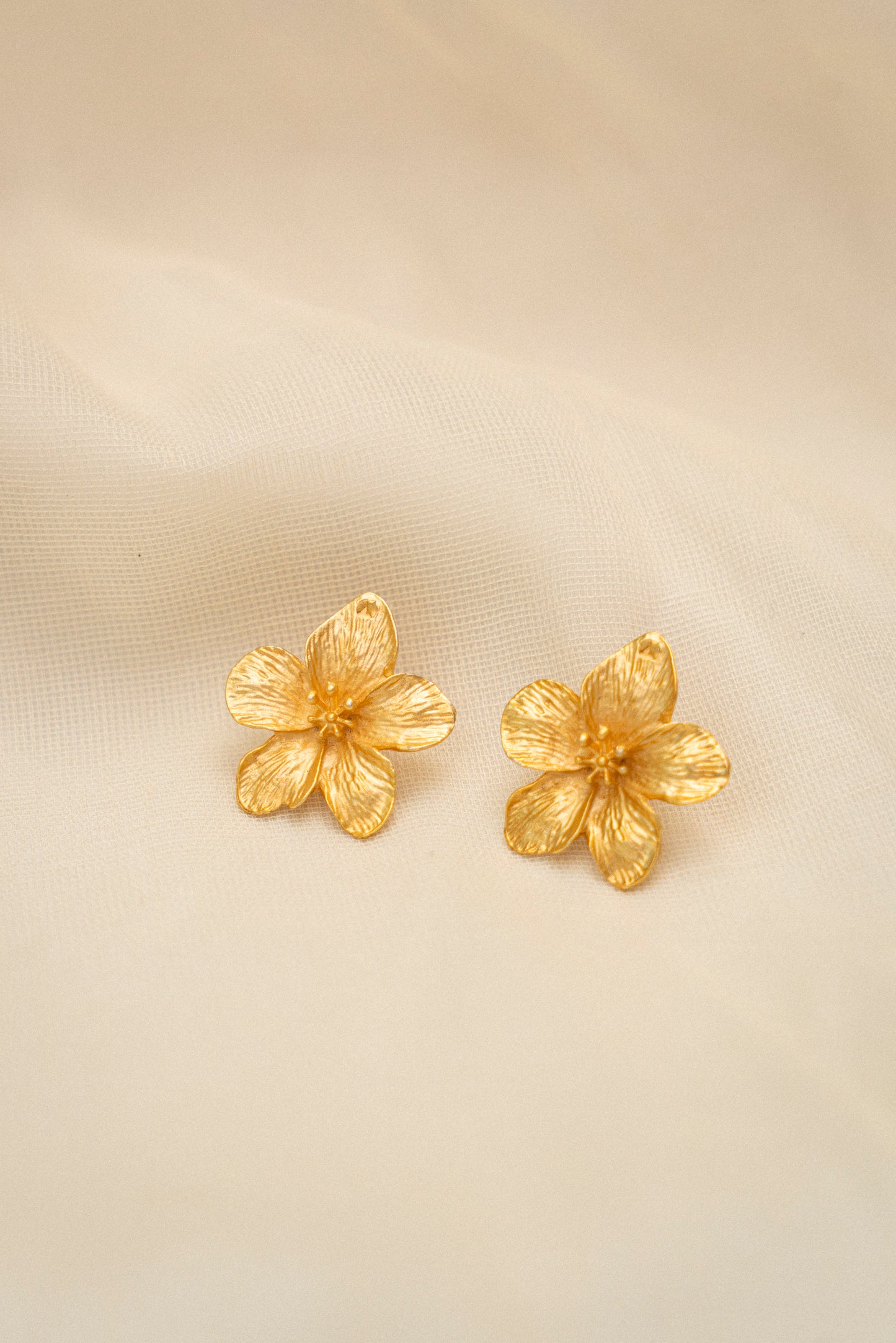 Golden Petal Stutds